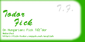 todor fick business card